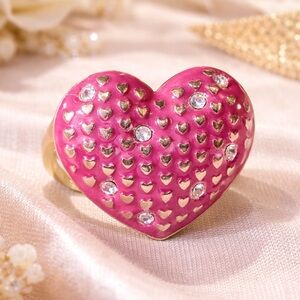 Betsy Johnson Heart Ring